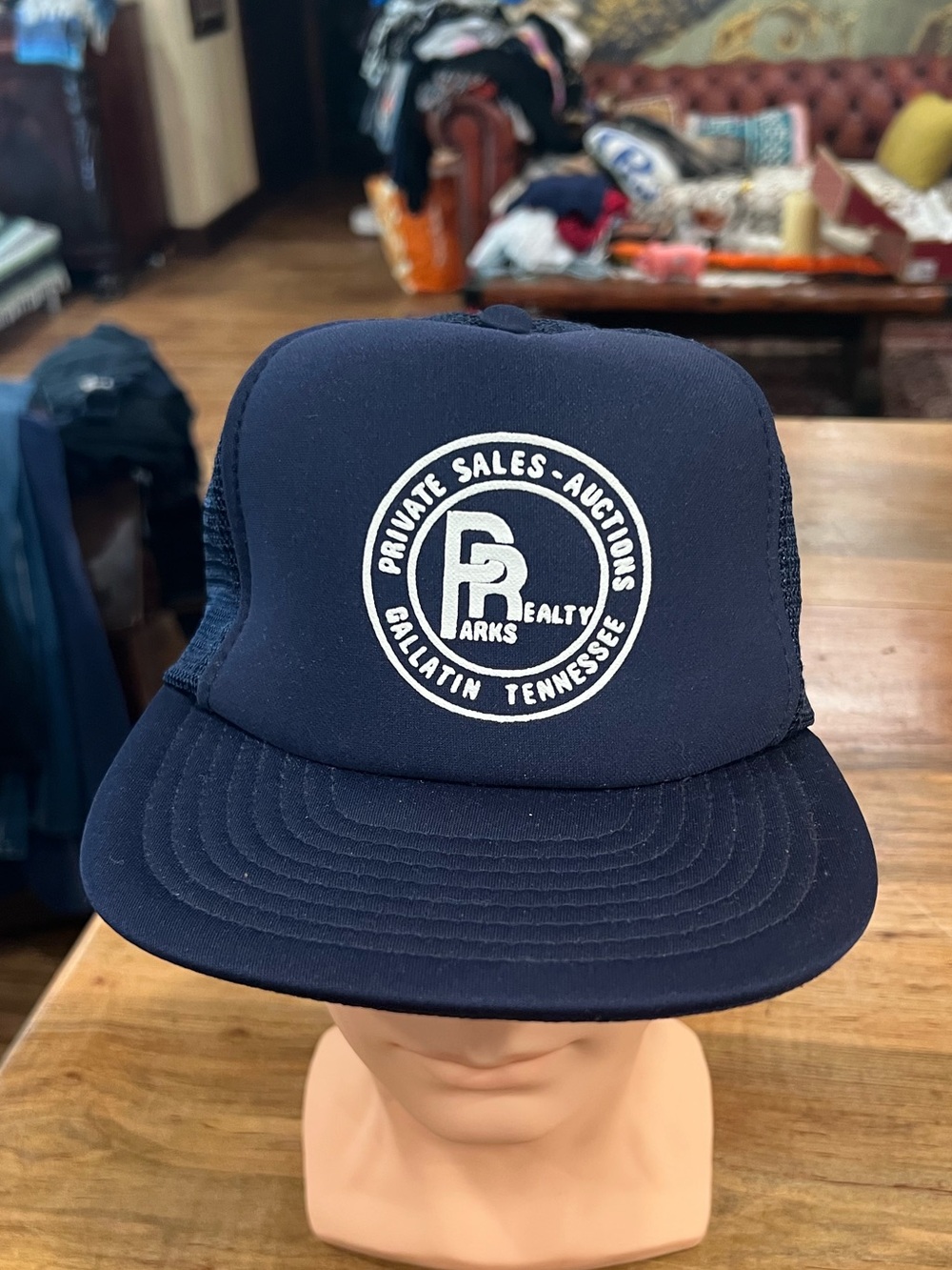 Gallatin Tennessee Logo Navy Trucker Hat - Parks Realty